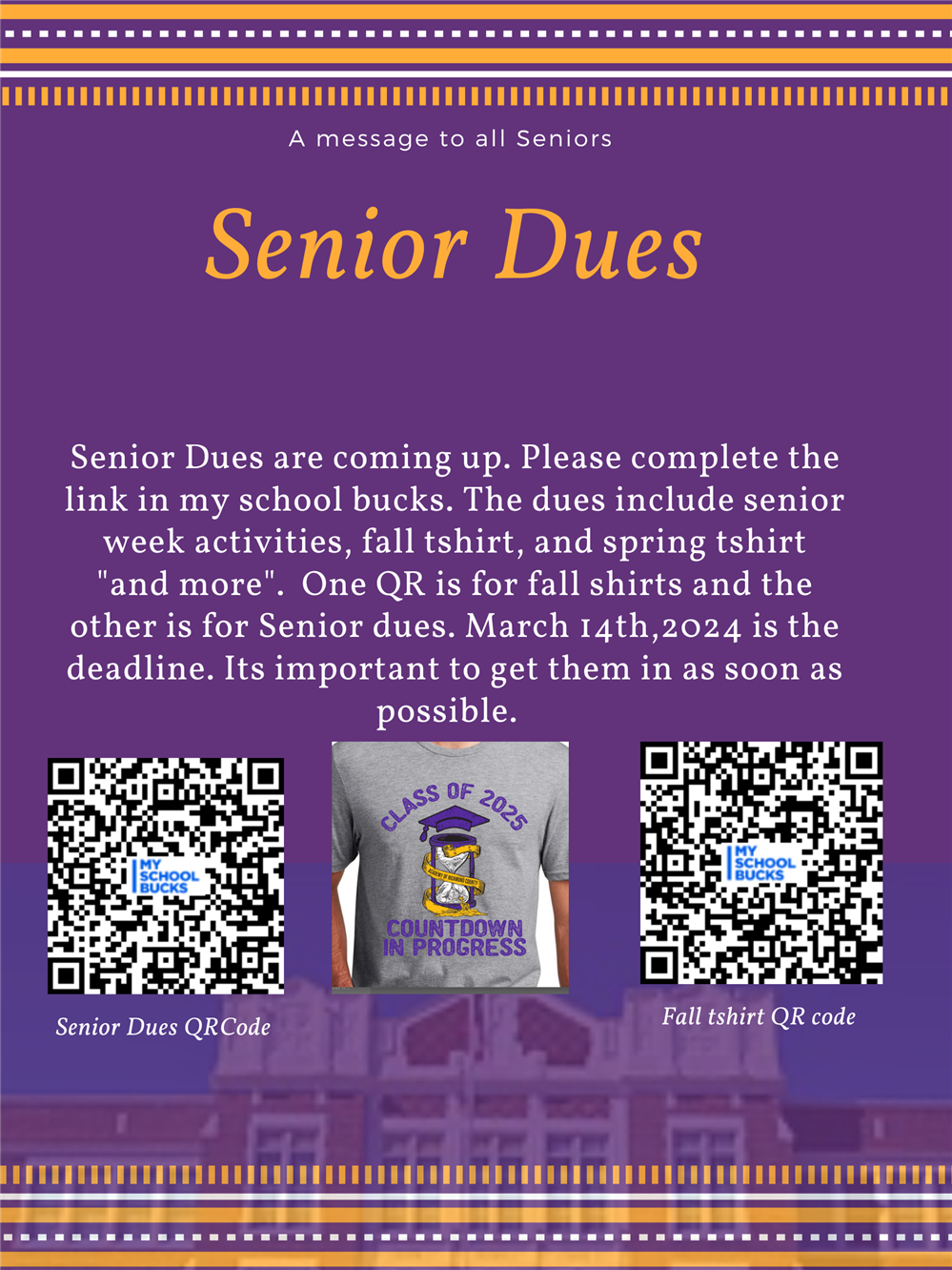 Senior Dues